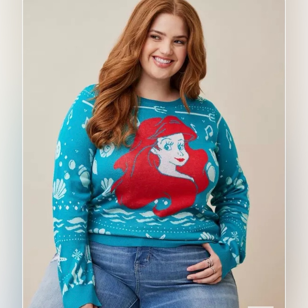 Torrid the little mermaid sweater